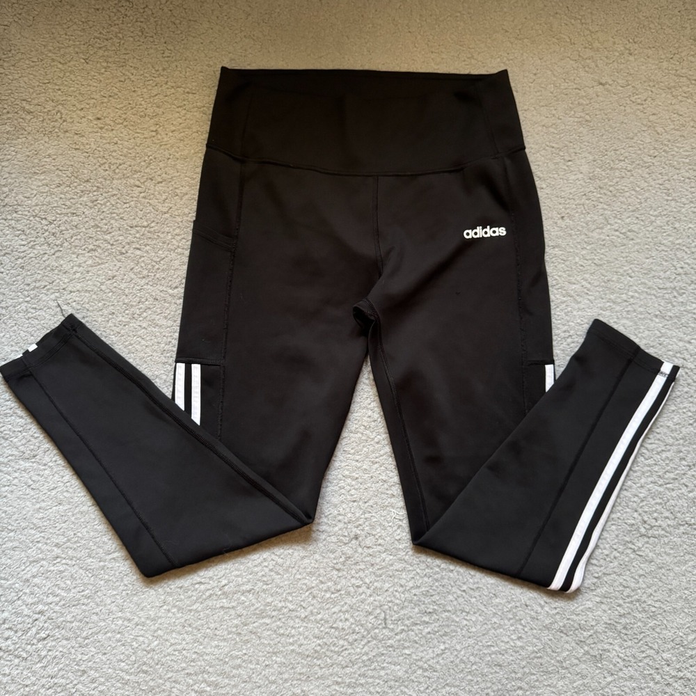 adidas‎ Climalite Sweatpants Black Women's Size Large Womens Slim Elastic Waist